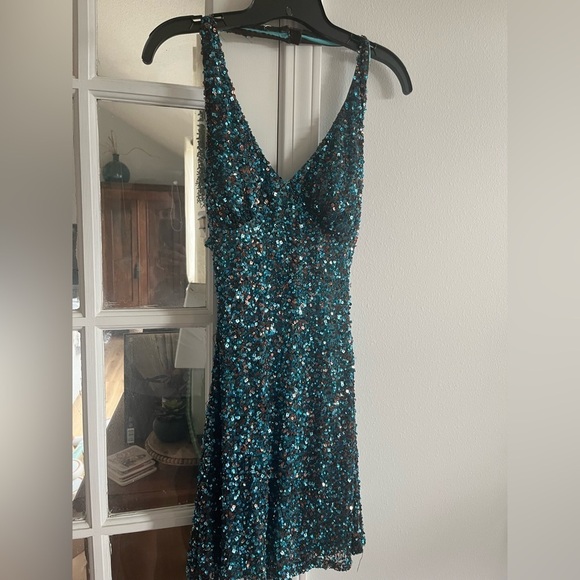 Fully beaded semi formal dress - Picture 1 of 2